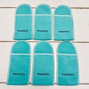 6x Tiffany & Co. Jewelry Dust Bags 2”x4”